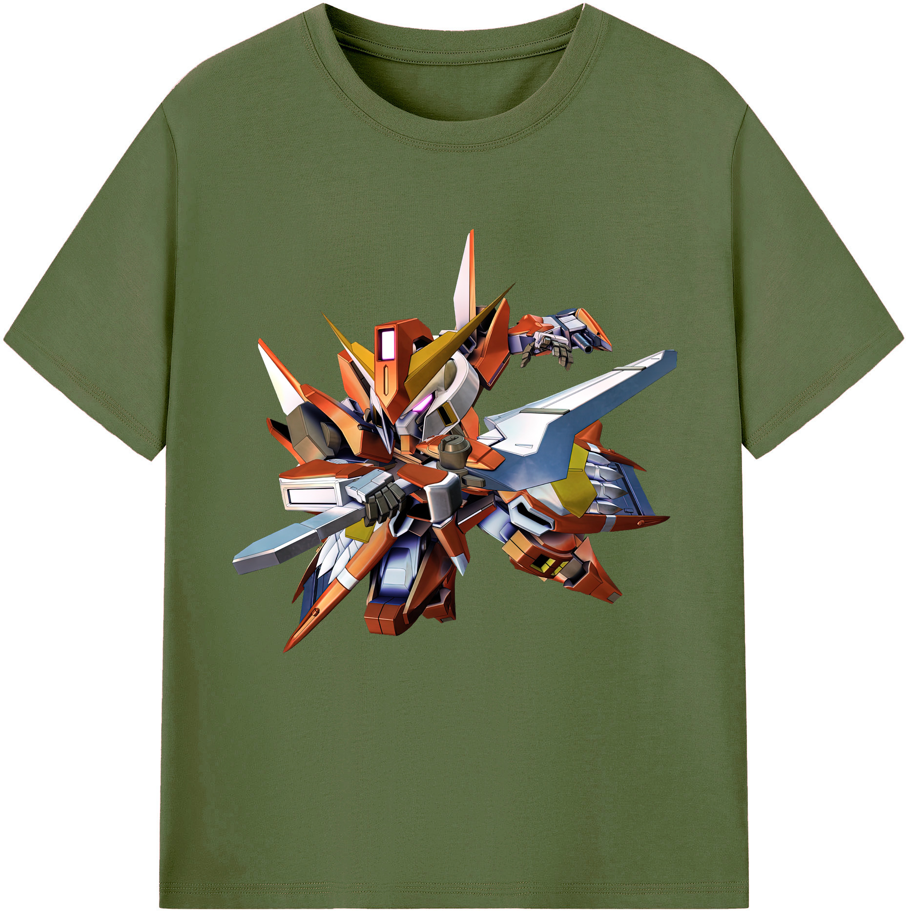 （画像用） 機動戦士ガンダム Mobile Suit Gundam 綿100％半袖Tシャツ（フロントプリント）
